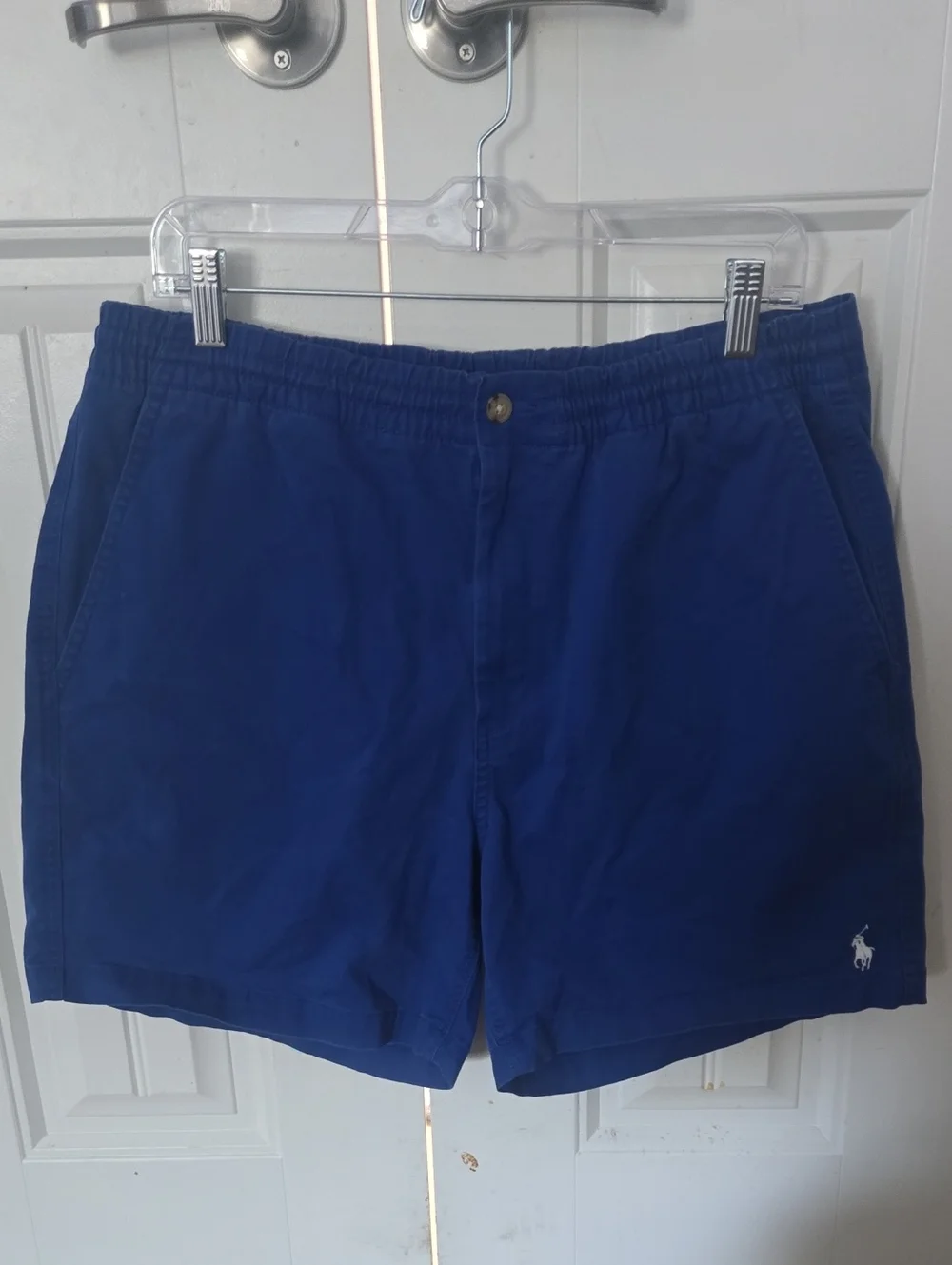 Polo by Ralph Lauren Men's Royal Blue Flat Front Shorts